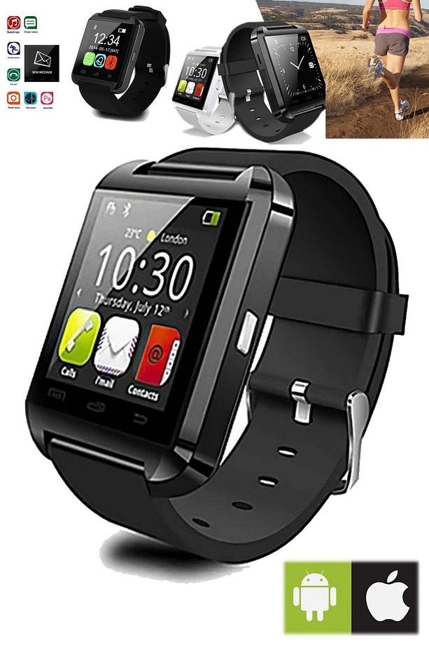 Dijital Akıllı Erkek & Kadınlar Bluetooth 8.nesil Bluetooth Akıllı Saat Ios & Android Uyumlu Watch - 6
