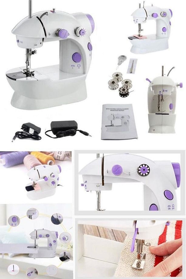 Evde Seyehatte Işte Pratik Sanat Moda Dikiş Hız Ayarlı Dikiş Makinesi Taşınabilir Dikiş Makinesi - 7