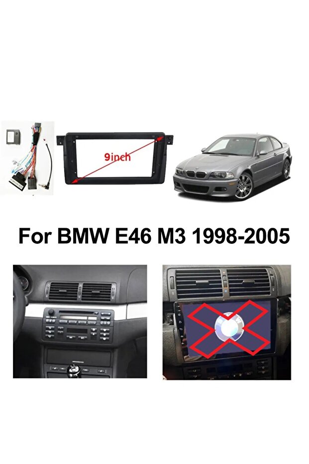 Bmw 3 Serisi E46 Multimedya Çerçevesi 9 inç