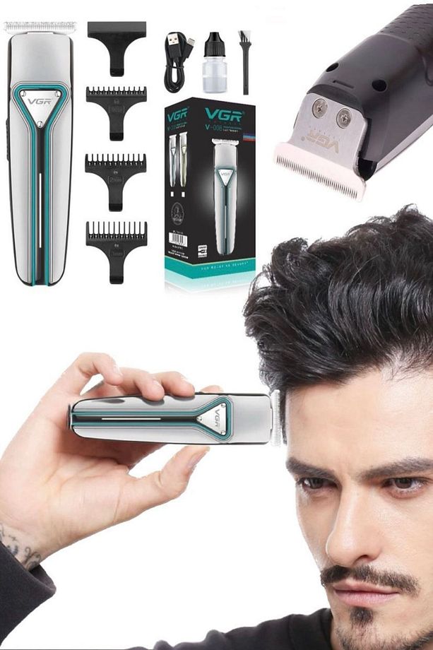 Saç Sakal Düzleştirici Şekillendirici Tıraş Makinesi Erkekler Için Şarj Edilebilir 3 Başlıklı Tıraş - 6