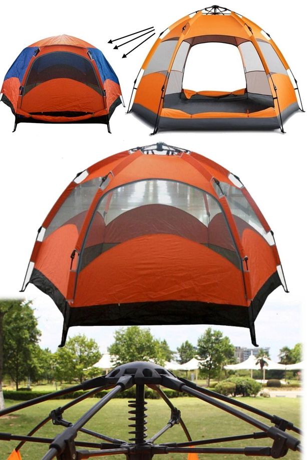 Pro Kamp 8 Kişilik Waterproff Smart 30 Saniyede Kurulum Çadır 3 Metre X 3 Metre Kamp Çadırı Otomatik - 1