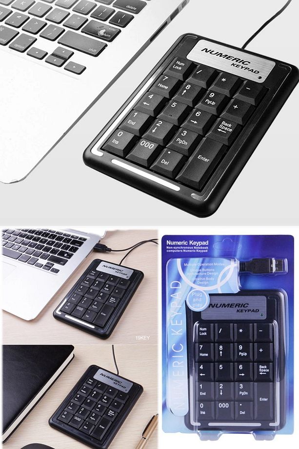 Usb Kablolu Muhasebe Hesap Için Ideal Ek Sadece Için Mini Sayılar Klavye Aparat Sayısal Tuş Takımı - 3