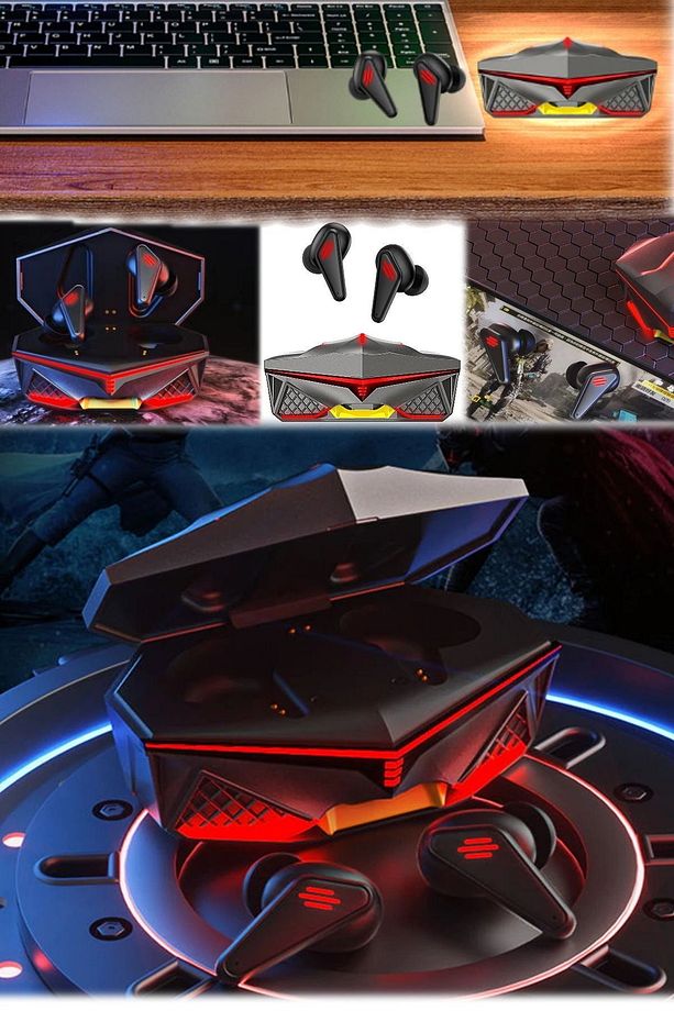 Terleme Yapmaz Kask Spor Motor Için Uygun Ledli Şarj Kutulu Profesyonel Bluetooth Kulaklık Kablosuz - 4