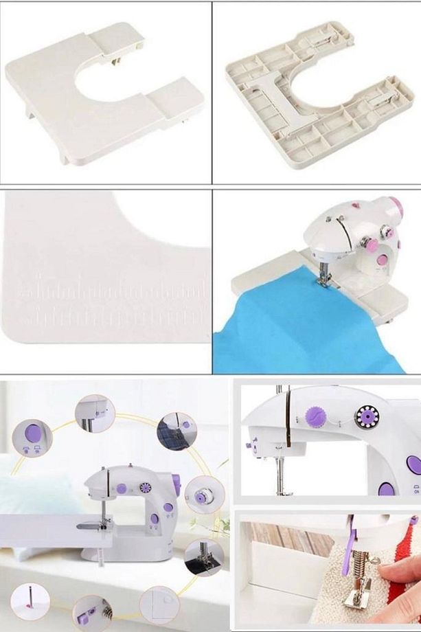 Evde Seyehatte Işte Pratik Sanat Moda Dikiş Hız Ayarlı Dikiş Makinesi Taşınabilir Dikiş Makinesi - 3