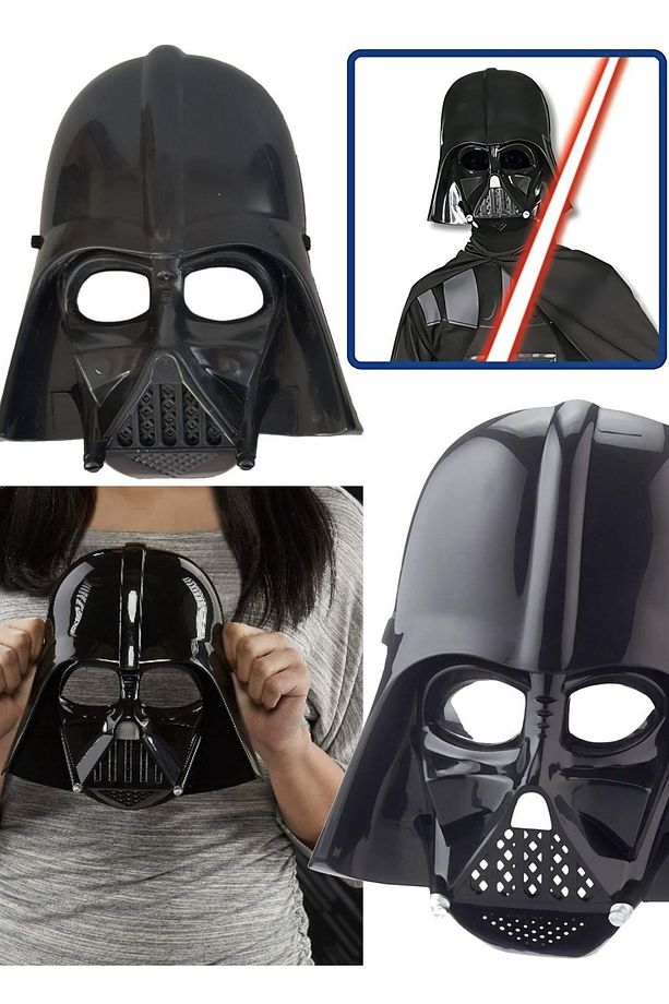 Darth Vader Maskesi Ile Korkunç Bir Görünüm Elde Eden Eğlenceli Maske Cosplay & Halloween Maskeli - 1