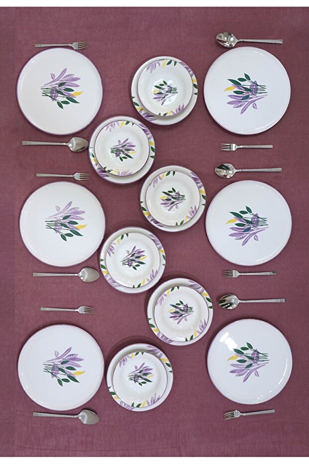 Virgo Lilac Model 18-Piece Dinnerware Set for 6