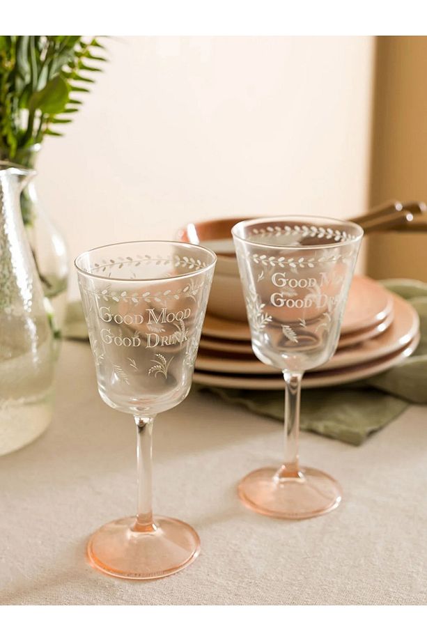 LCW HOME Ayaklı Cam Su Bardağı 2'li 280 Ml - 1