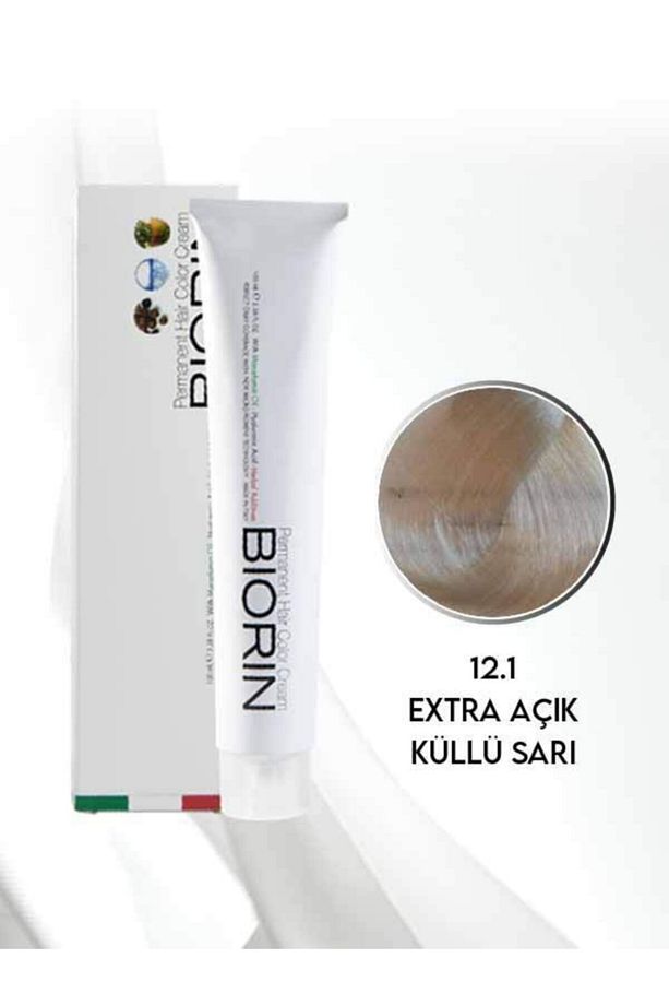 Permanent Hair Color Cream 100 Ml No: 12.1 Ekstra Açık Küllü Sarı - 1