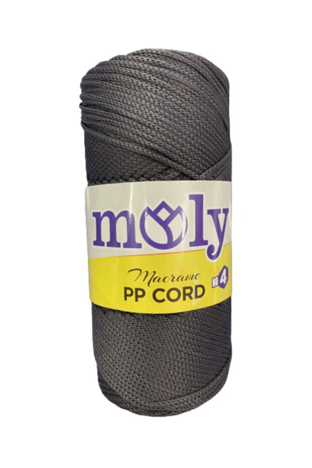 Pp Cord Polyester Makrome Ip No:4 200gr Koyu Gri - 1