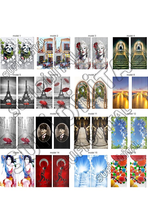 Resimli Branda Kapı Sinekliği - 1