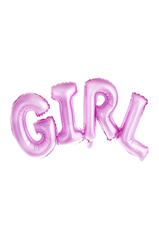 Girl Written Pink Color Foil Balloon