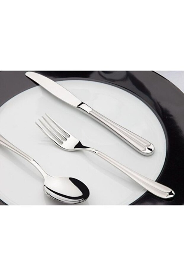 Saray Model Satenli Tatlı Kaşık 12 Kişilik - 1