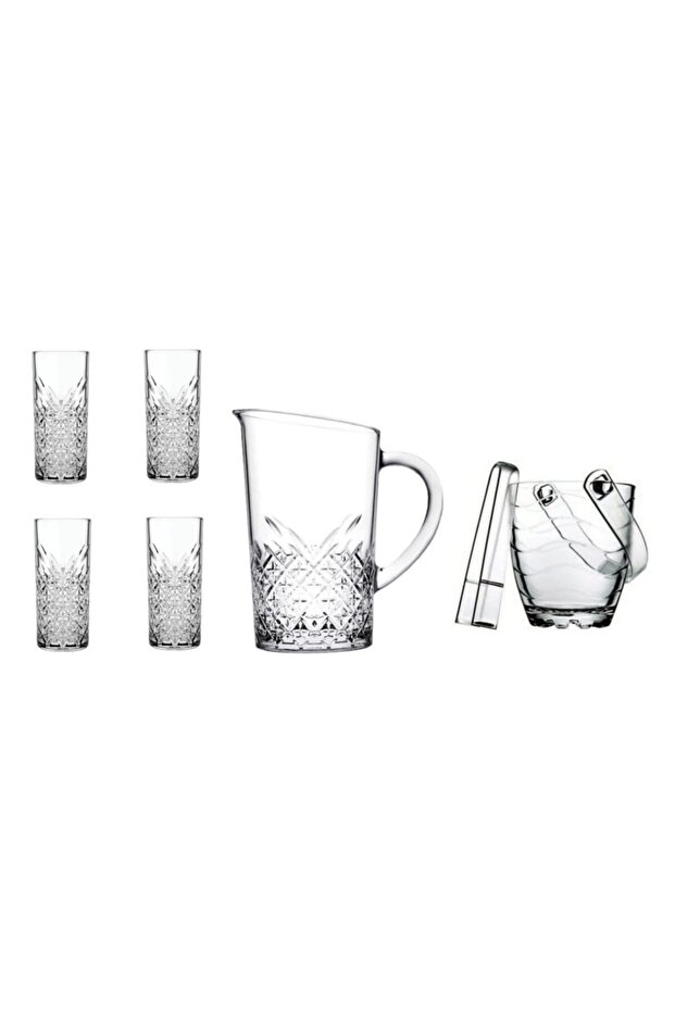 Paşabahçe Timeless Raki Glass - 7 Pieces. Special Series Raki Glass with Jug