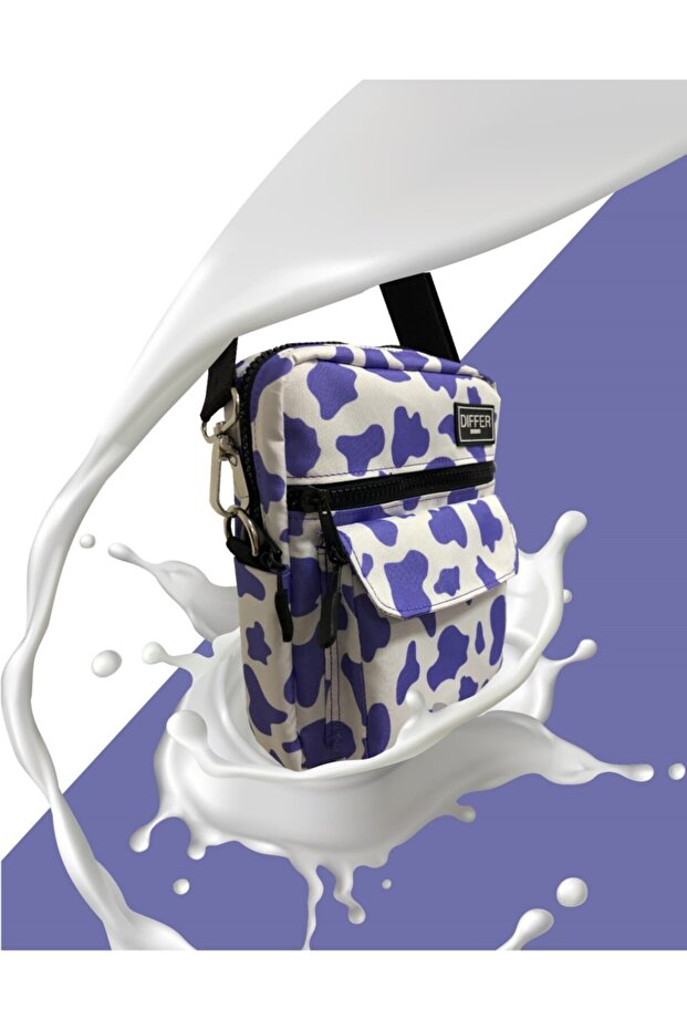 حقيبة كتف/حقيبة كروس بنمط البقرة من ستوديو ليلك - 1