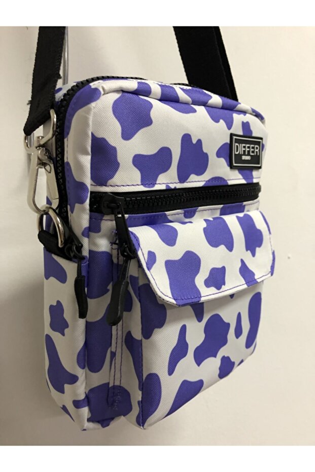 حقيبة كتف/حقيبة كروس بنمط البقرة من ستوديو ليلك - 5