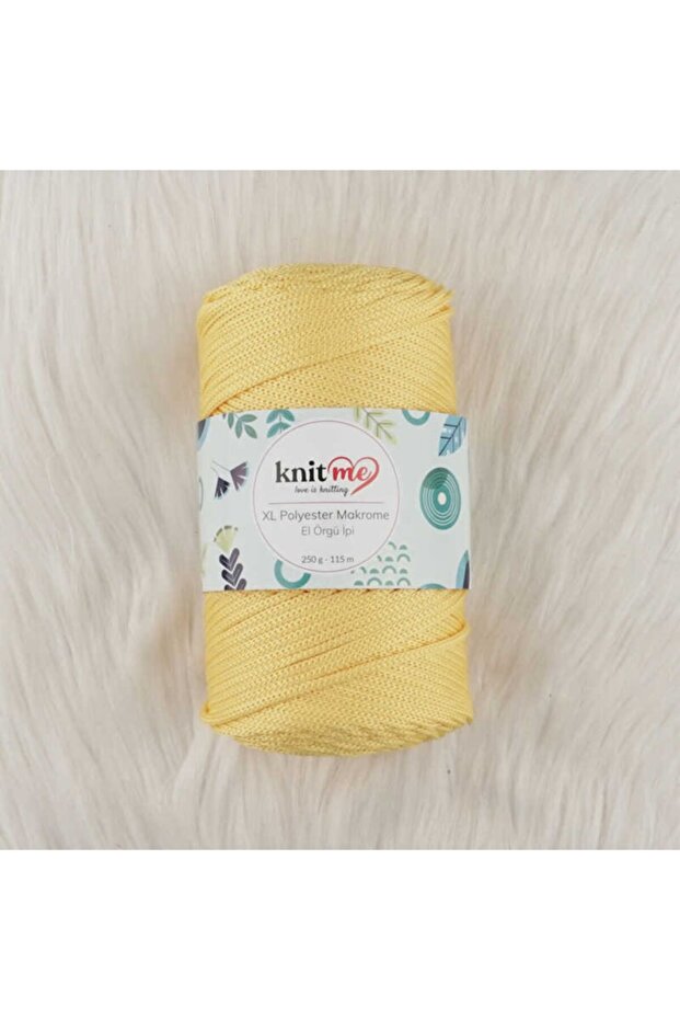 خيوط الحياكة اليدوية من البوليستر المكرمية Knit Me Xl 250 Gr.115 M. 1607