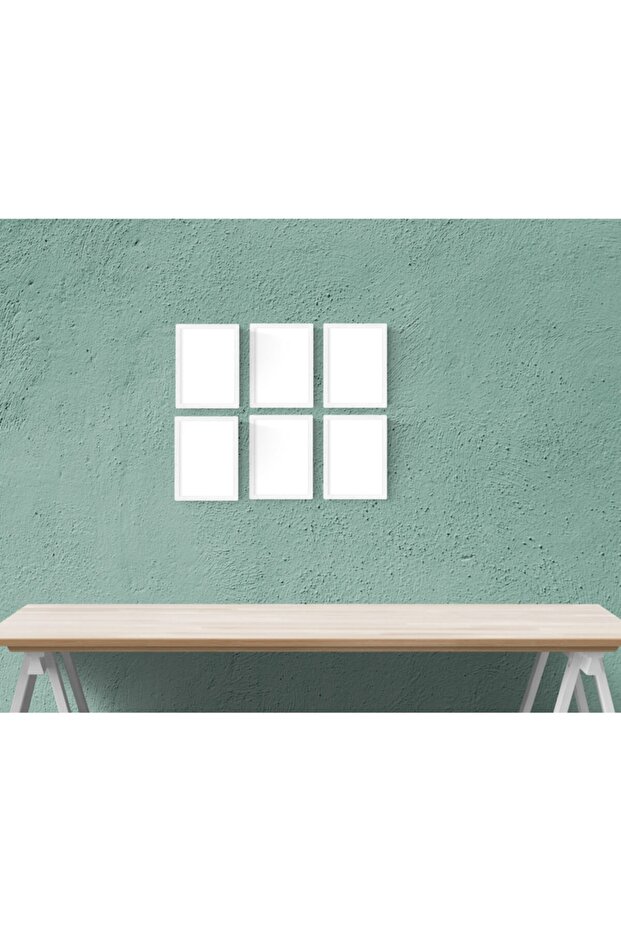 White 6-Piece 13X18Cm Frame Set