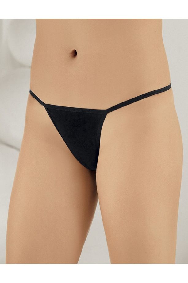 Kadın Siyah Likralı String Mb3075-sh - 1