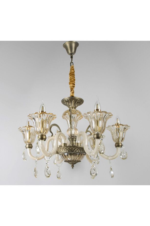 Avize Oturma Ve Salon, Odası,cam Kol 6 Li - 1