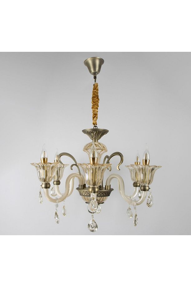 Avize Oturma Ve Salon, Odası,cam Kol 6 Li - 3