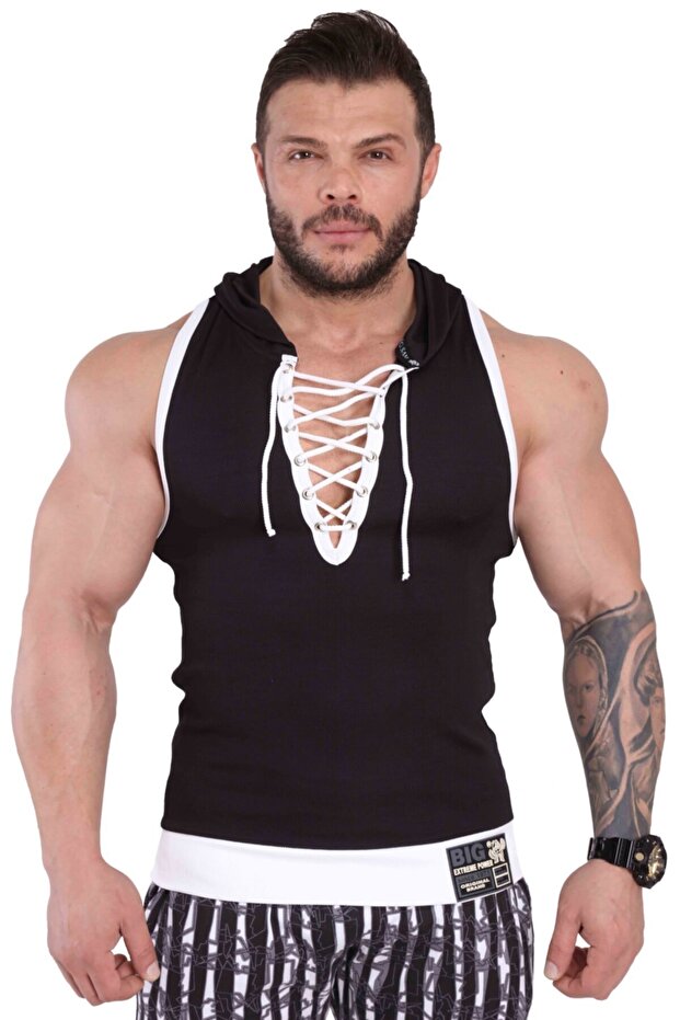 Hooded Fitness Training Tank 2279