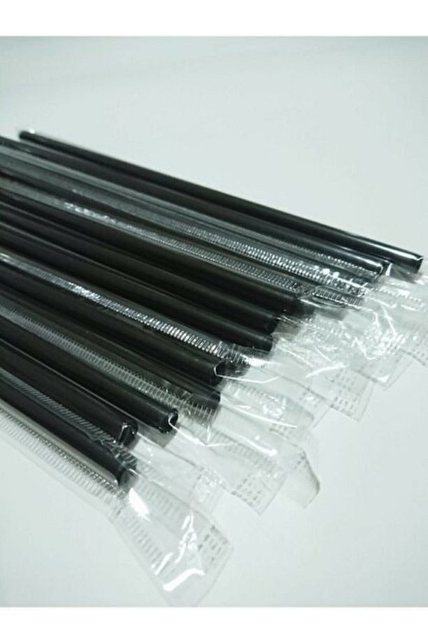 Jelatin Sargılı Siyah Frozen Pipet 100 Adet - 1