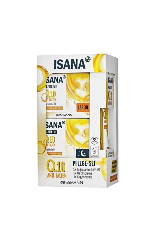 Q10 Care Set Anti-Wrinkle, Day-Night-Eye Cream 115 Ml