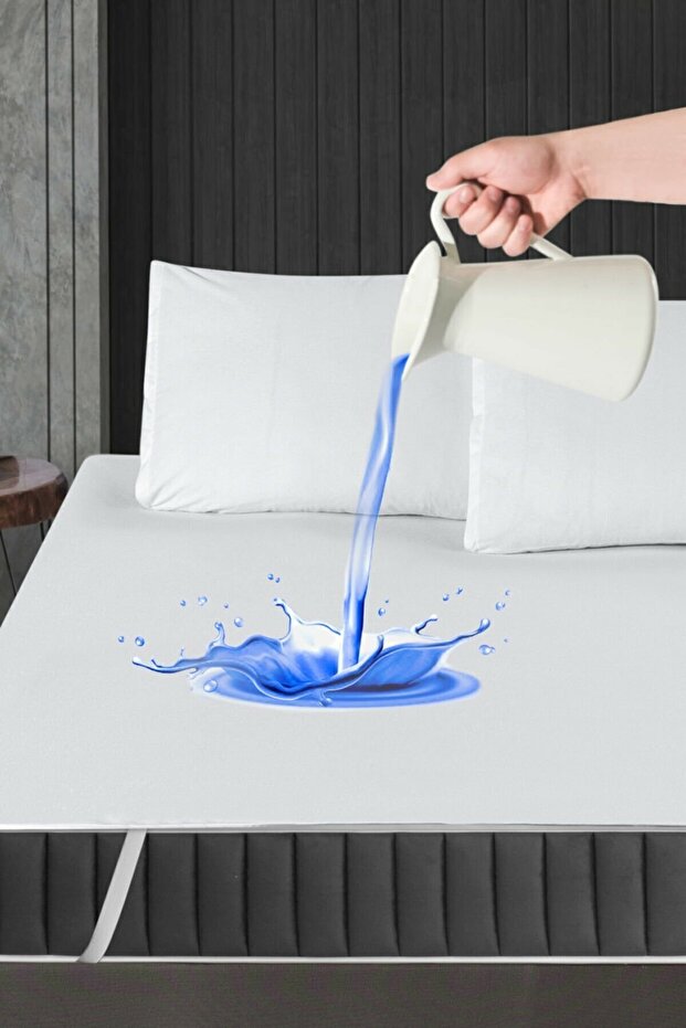 180 X 200 White Micro Liquid Proof Mattress Cover & Mattress Protector