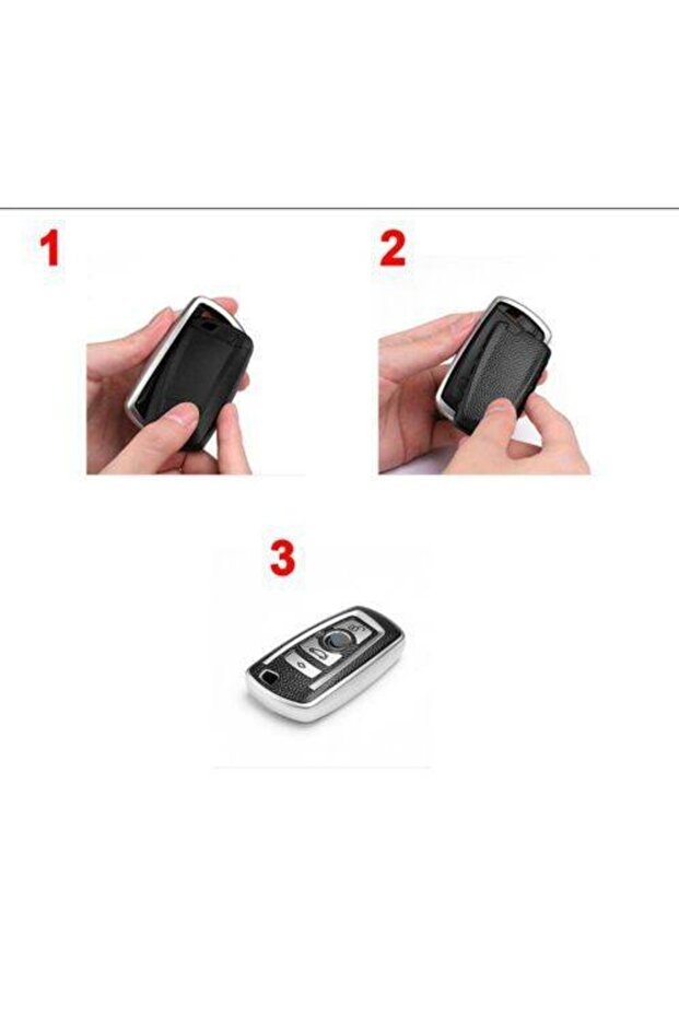 Bmw M3 M4 E34 E90 Key Case Superlux Keyless Silver - 4