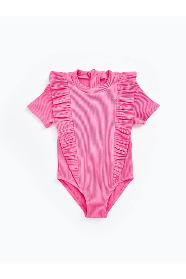 Lcw Baby Crew Neck Short Sleeve Baby Girl Swimsuit Imrex Global