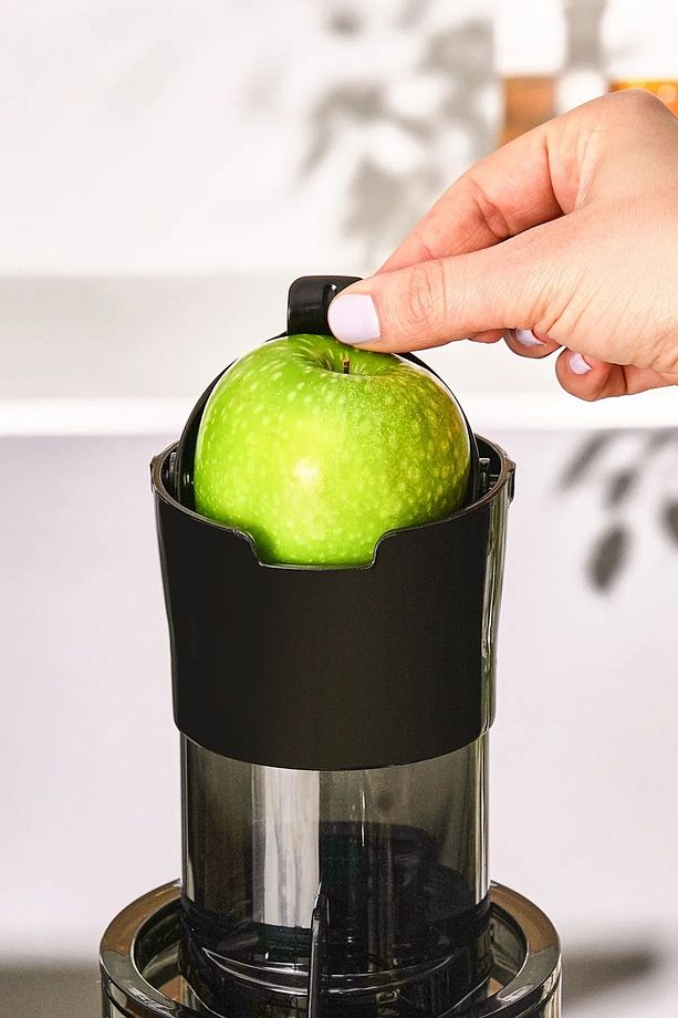 2000 W ve altı Slow Juicer Yavaş Sıkım 200 Watt Motor Gücünde Katı Meyve Sıkacağı Siyah Resmi Distr - 5