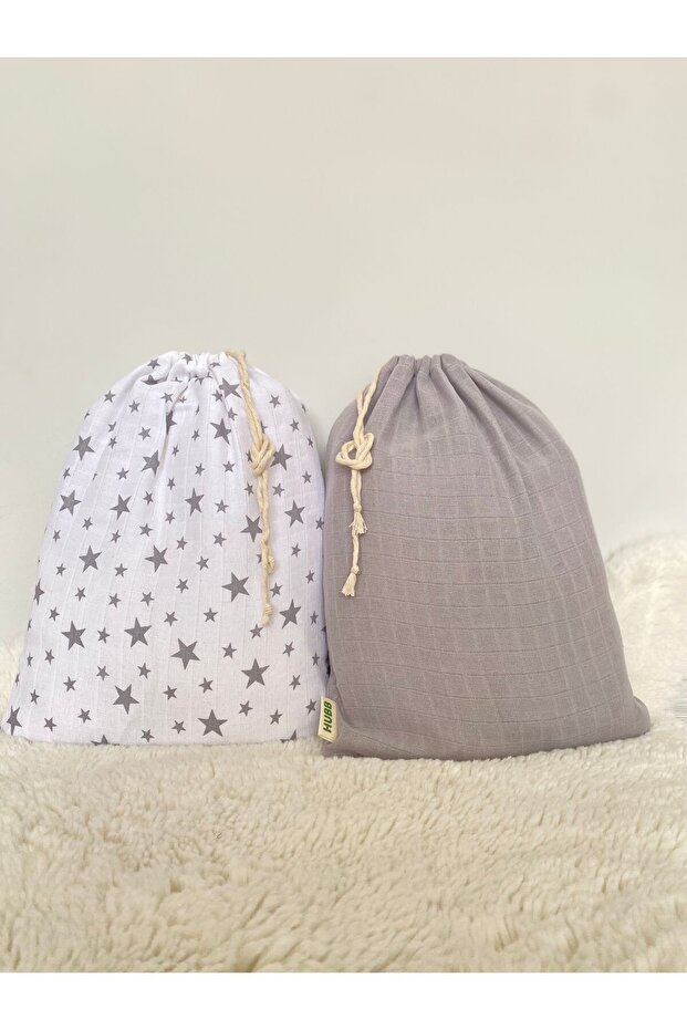 Organic Muslin Drawstring Bag Organizer Bag Organizer