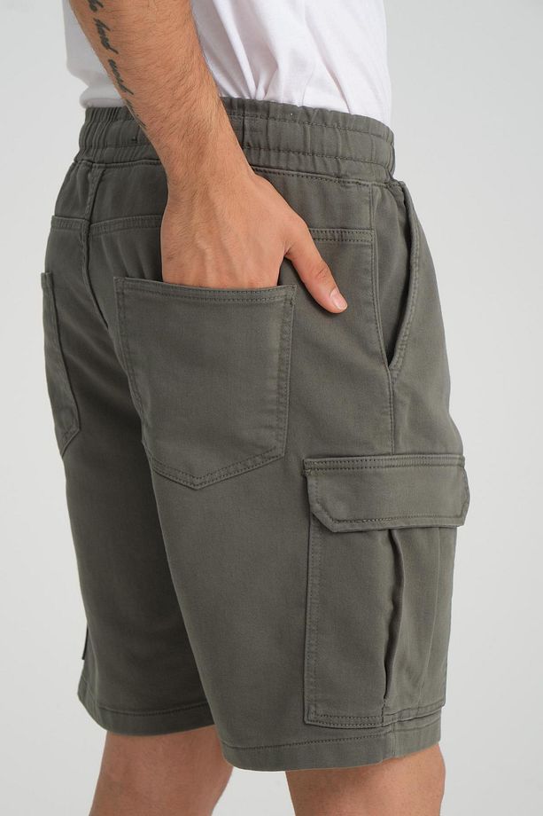 KARGO CEPLİ BERMUDA ŞORT (AG-2Y) - 5