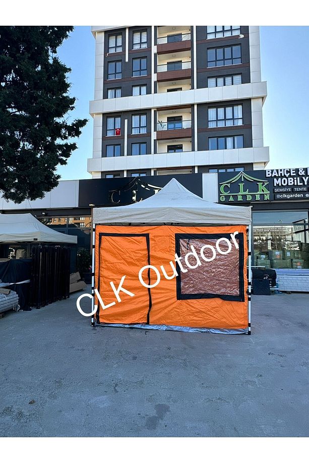 CLK 3x3 Gazebo Kamp Çadırı Turuncu - 1