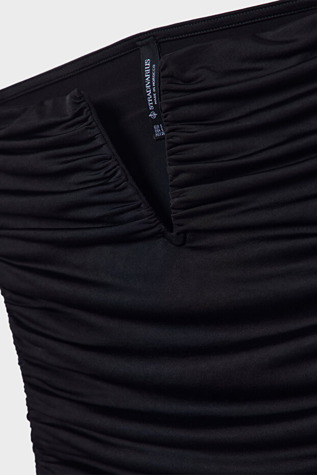 Drapeli V yaka crop top - 7