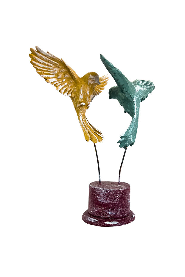 2’li Uçan Kuş Polyester Obje - 3