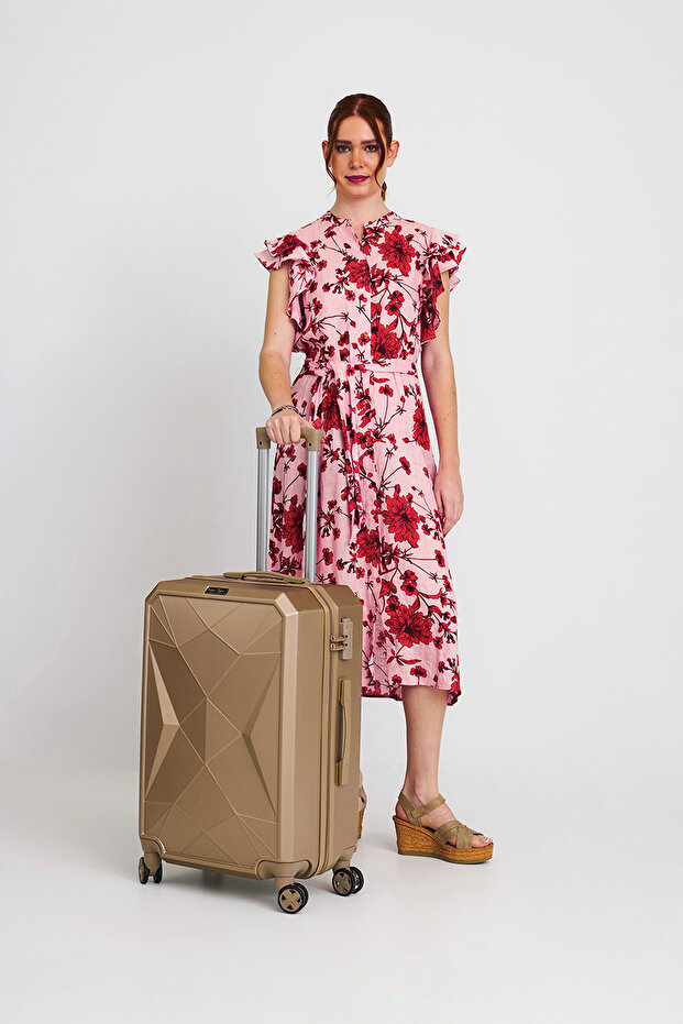 Diamond Abs Latte Orta Boy Valiz 16632 - 3