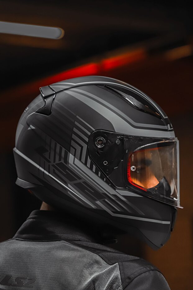 RAPID KRUISE MAT SİYAH-GRİ KASK - 1