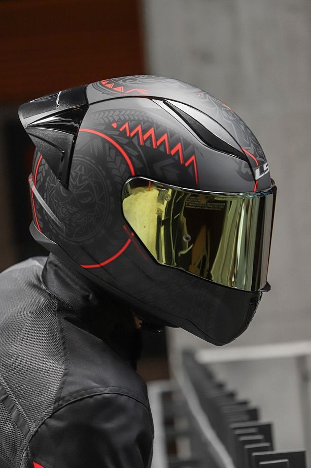 Rapid 2 Race Takaroa Mat Si?yah-kirmizi Kask - 5
