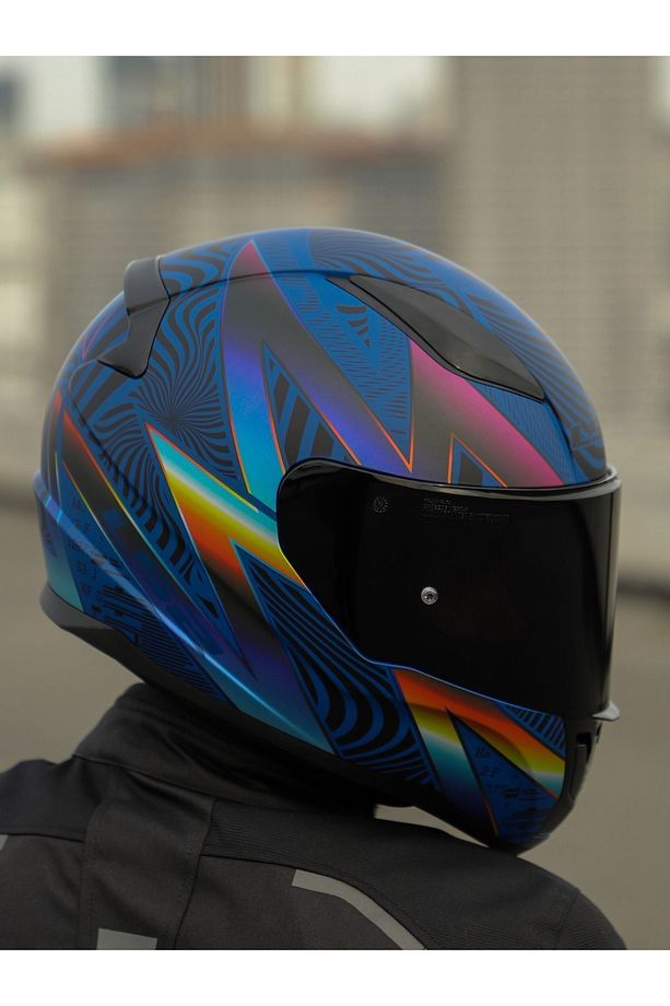 RAPID 2 OPTIK MAT MAVİ-MOR KASK - 1