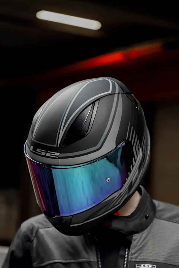 RAPID KRUISE MAT SİYAH-GRİ KASK - 4