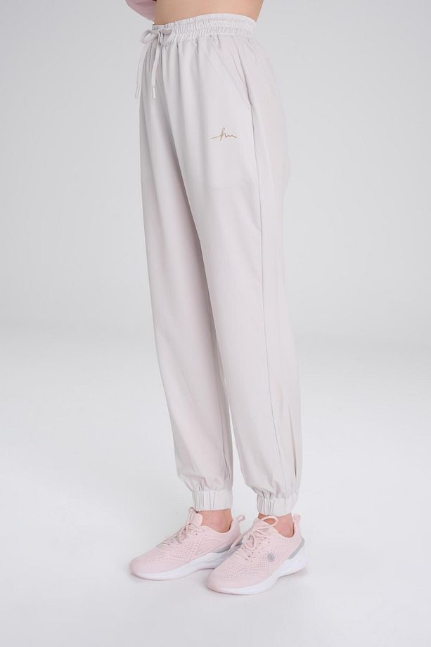 Active Lastikli Paça Ekru Jogger Spor Pantolonu Eşofman Altı ACT-1 - 3