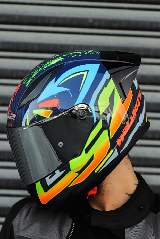 RAPİD RACE TAGLINE MAVİ-NEON SARI - 2