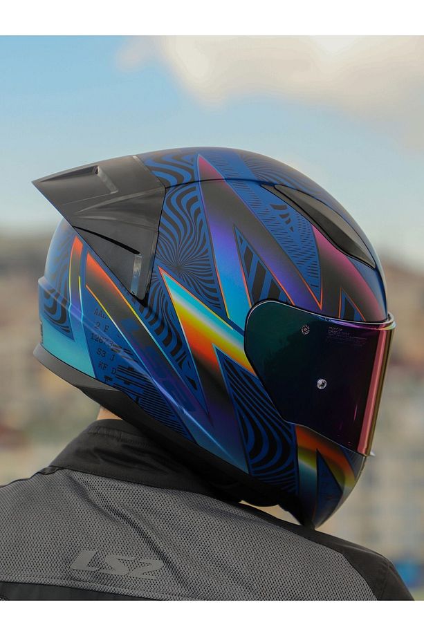 RAPID 2 RACE OPTIK MAT MAVİ-MOR KASK - 4