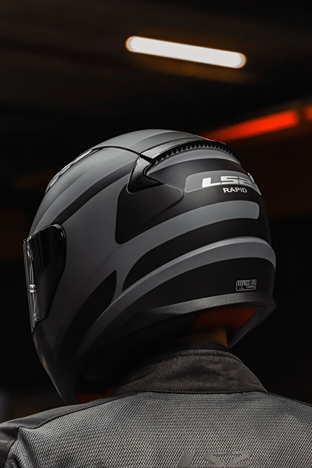 RAPİD SETHDES MAT COOL GRİ-SİYAH KASK - 7