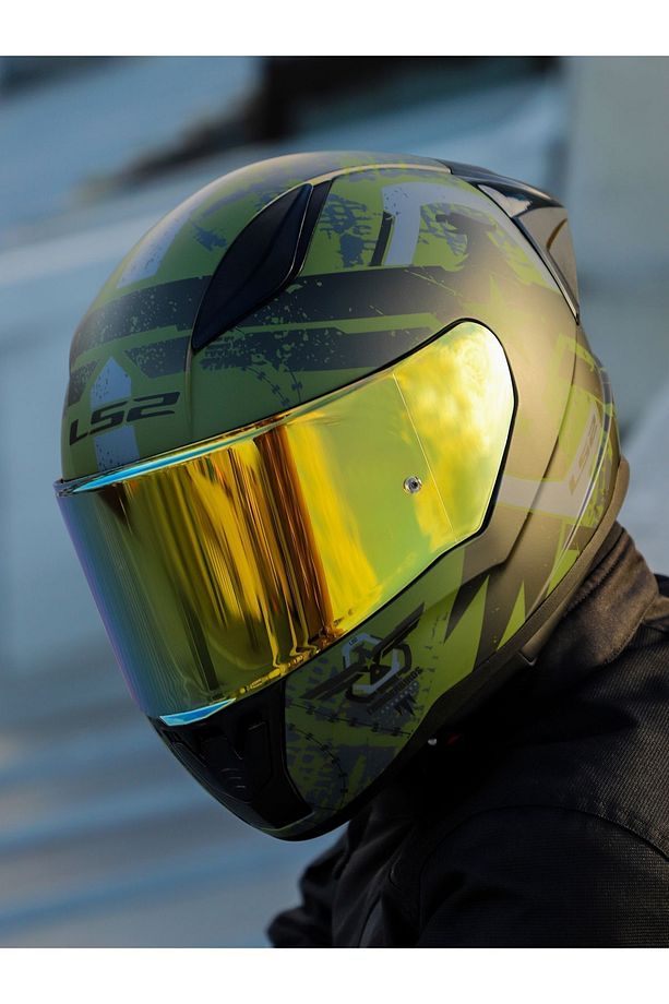 RAPID 2 RACE THUNDER BIRDS MAT YEŞİL-SİYAH-GRİ KASK - 1