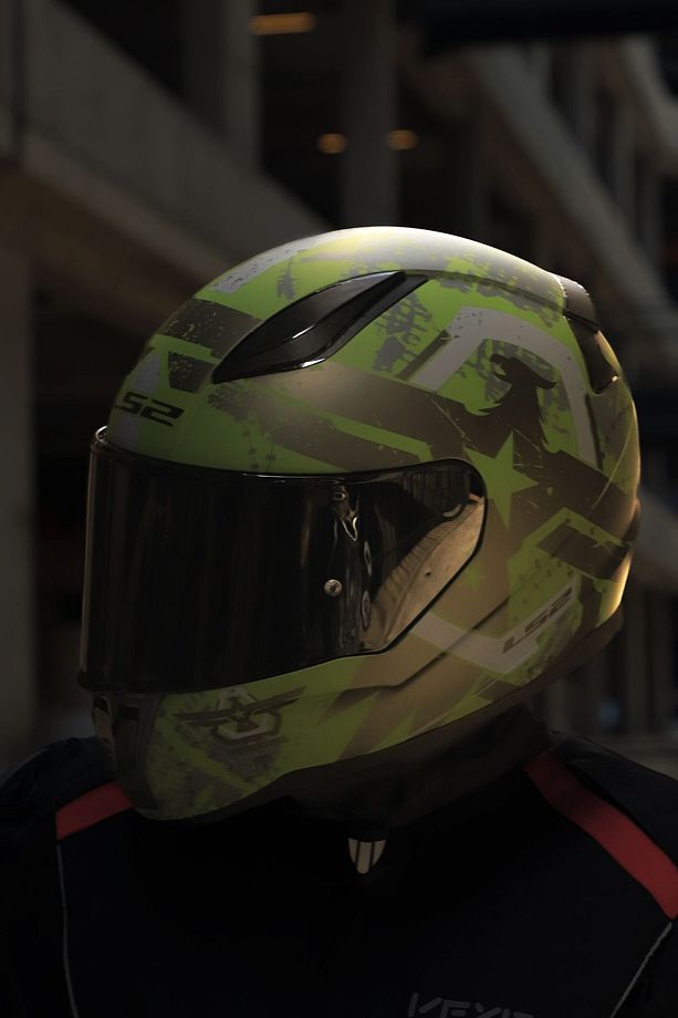 RAPID 2 THUNDER BIRDS MAT YEŞİL-SİYAH-GRİ KASK - 7