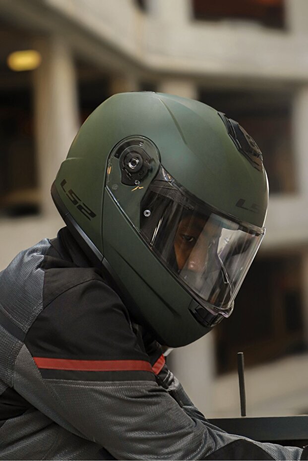 STROBE 2 MAT YEŞİL KASK - 3