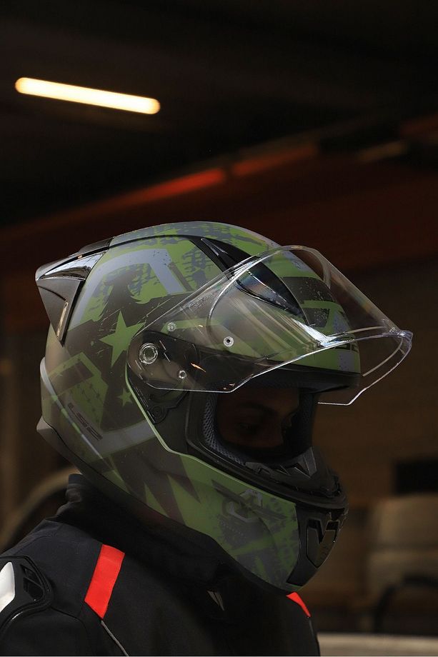 RAPID 2 RACE THUNDER  BIRDS MAT YEŞİL-SİYAH-GRİ KASK - 6