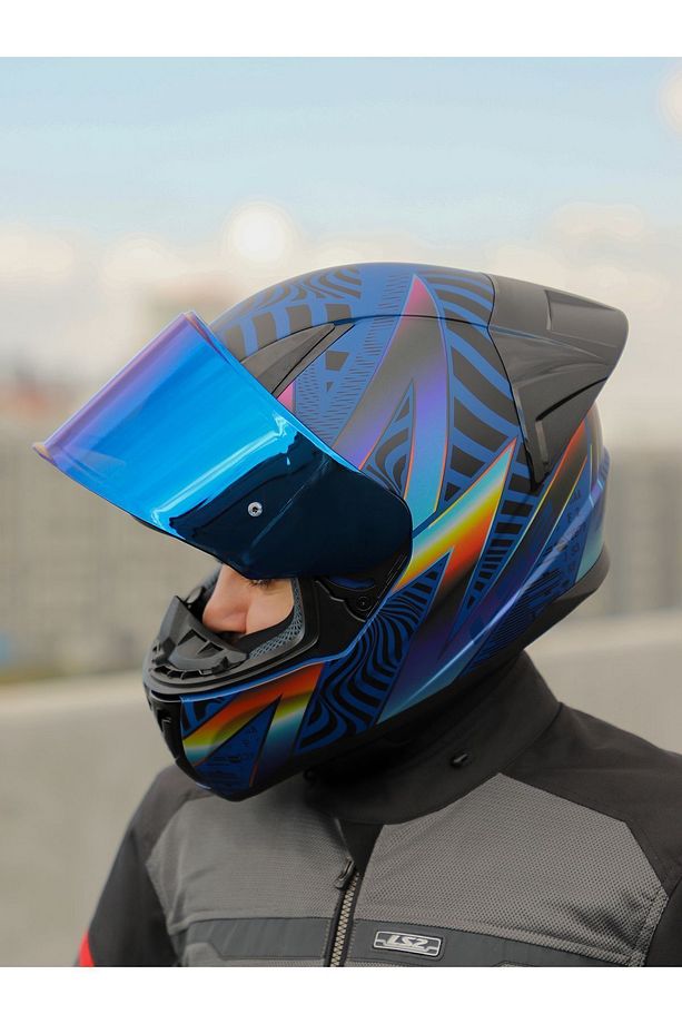 Rapıd 2 Race Optık Mat Mavi-mor Kask - 8